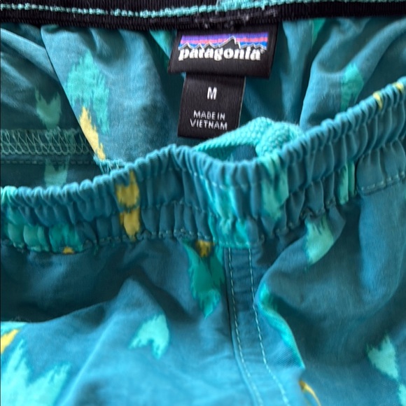 Patagonia Teal and Yellow Patterned Shorts - Picture 4 of 4